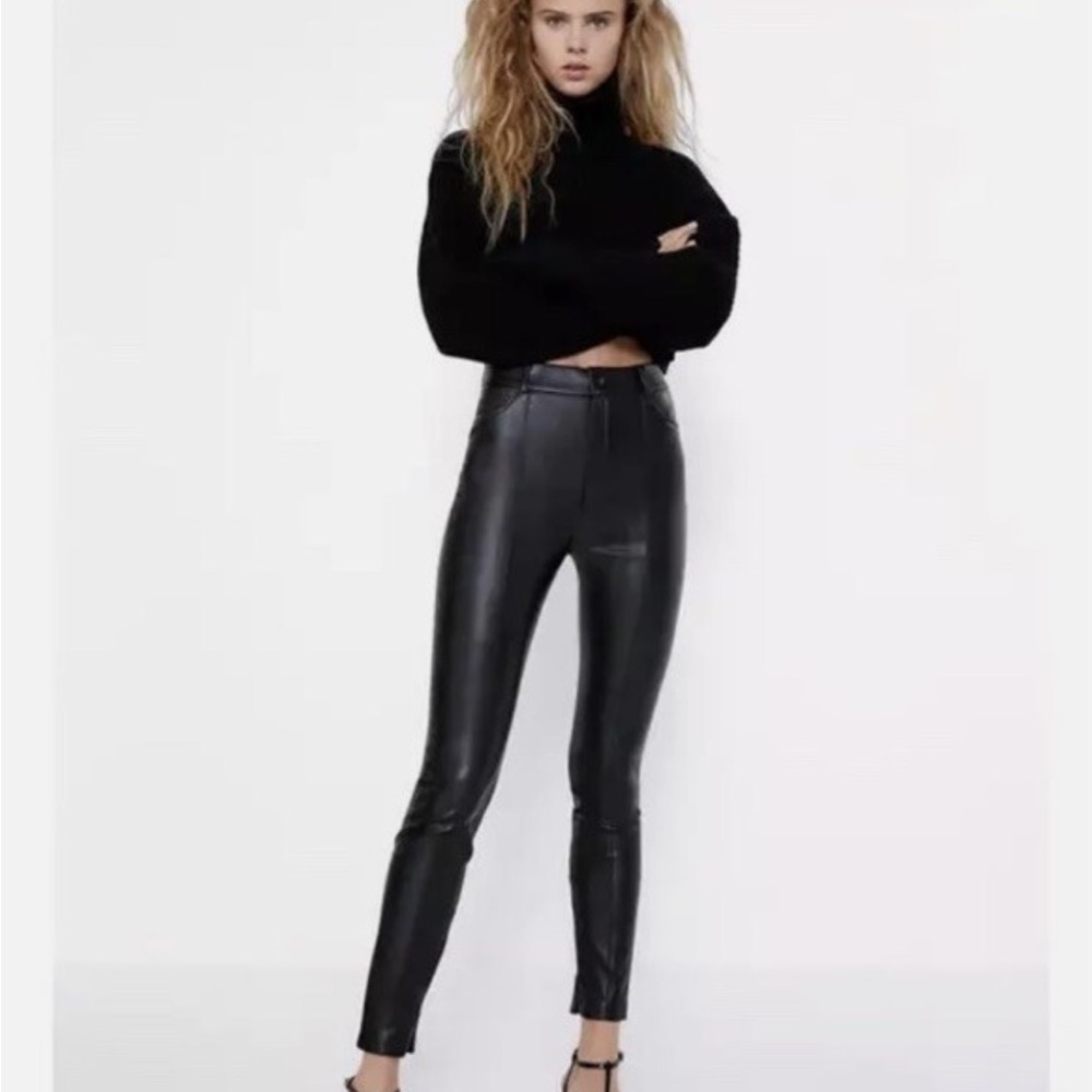 Black Leather Pants